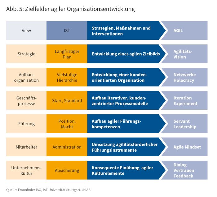 Zielfelder agiler Organisationsentwicklung